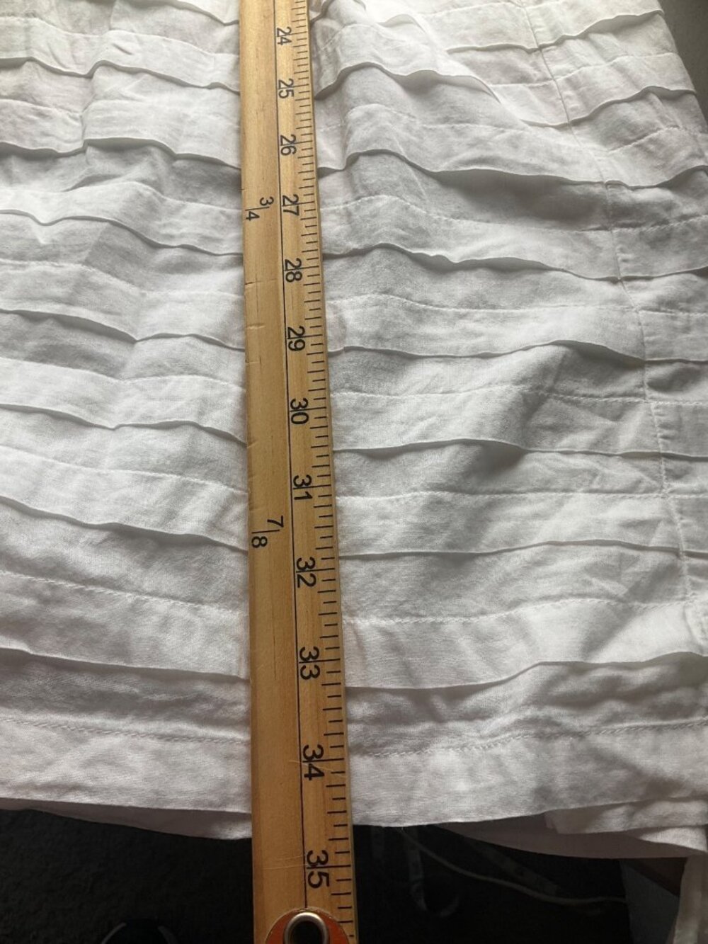 Lil Anthropologie 2 White Cotton Wrap Babydoll Dress Adjustable Coastal Preppy - Picture 10 of 12